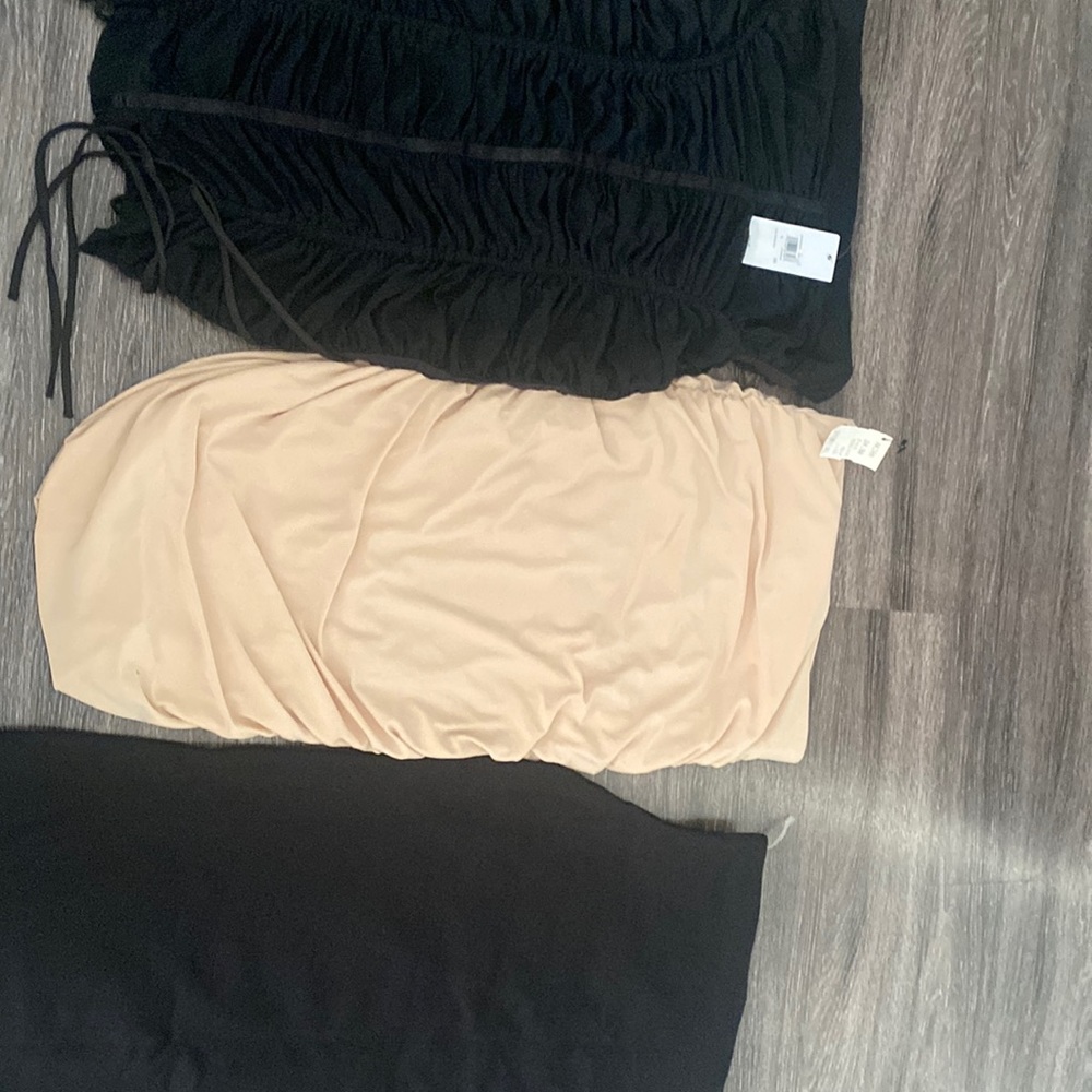 1 guess skirt lace  black 1 tan skirt  akira  brand new and 1 black windsor